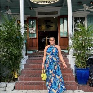 Flying Tomato Blue and Orange Dress